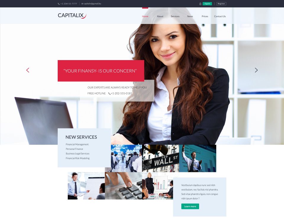 Finance Website 82